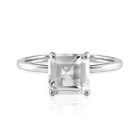 White Topaz Silver Ring