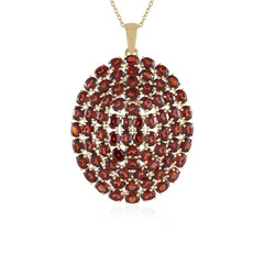Mozambique Garnet Silver Necklace