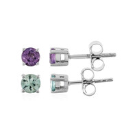 Amethyst Silver Earrings