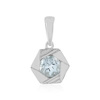 Brazilian Aquamarine Silver Pendant