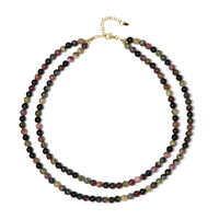 Fancy Tourmaline Silver Necklace (Riya)