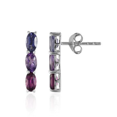 Iolite Silver Earrings
