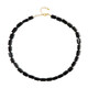 Black Tourmaline Silver Necklace