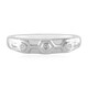 I2 (I) Diamond Silver Ring