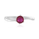 Bemainty Ruby Silver Ring