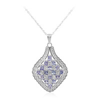 Tanzanite Silver Necklace