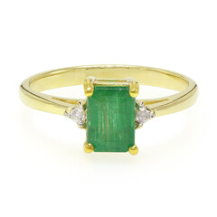 Bahia Emerald Silver Ring