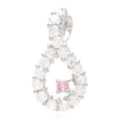 Padparadscha Sapphire Silver Pendant