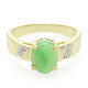 Imperial Chrysoprase Silver Ring