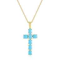 Sleeping Beauty Turquoise Silver Necklace