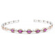 Colour Change Purple Garnet Silver Bangle (Gems en Vogue)