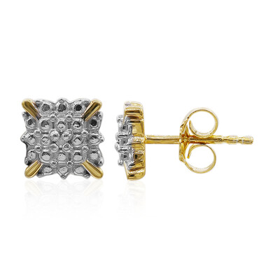 PK (I) Diamond Silver Earrings