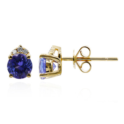 14K AAA Tanzanite Gold Earrings (CIRARI)