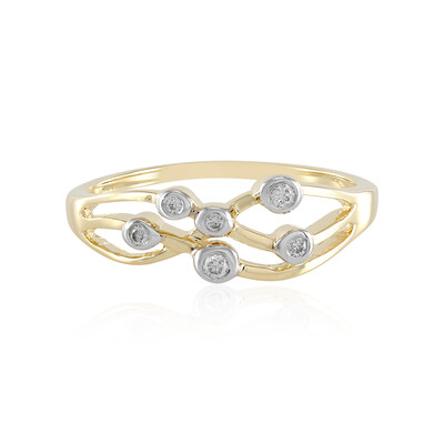 9K SI1 (H) Diamond Gold Ring