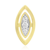 9K SI1 (G) Diamond Gold Pendant