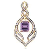 18K Pink Diaspore Gold Pendant (AMAYANI)