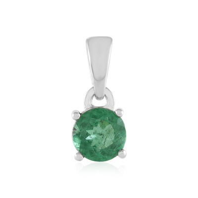 Green apatite Silver Pendant