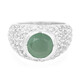 Green Chalcedony Silver Ring