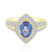 14K Ceylon Blue Sapphire Gold Ring