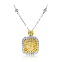 18K SI2 Yellow Diamond Gold Necklace (CIRARI)