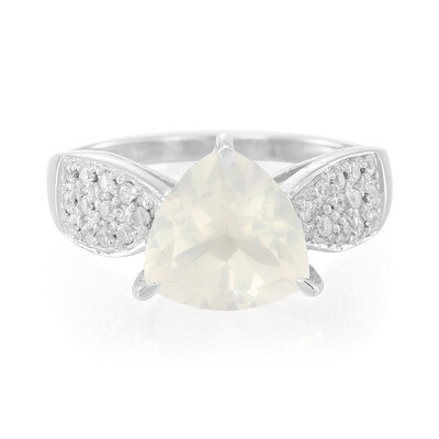 Ice Moon Quartz Silver Ring