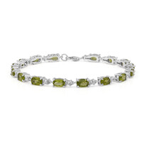 Burmese Peridot Silver Bracelet