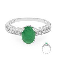 Bahia Emerald Silver Ring