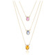 9K Ban Ka Cha Orange Sapphire Gold Necklace