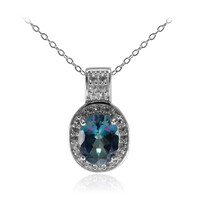 Neptune Topaz Silver Necklace