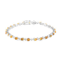 Citrine Silver Bracelet