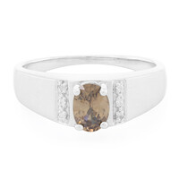 Cinnamon Zircon Silver Ring