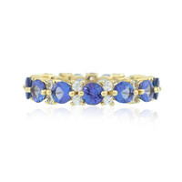 9K AAA Tanzanite Gold Ring (de Melo)