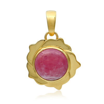 Rhodochrosite Silver Pendant