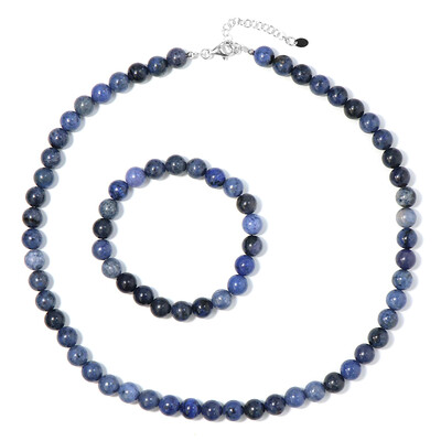 Dumortierite Silver Set