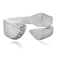 I1 (I) Diamond Silver Ring
