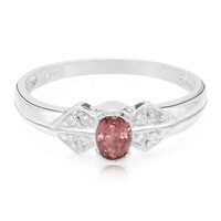 Padparadscha Sapphire Silver Ring