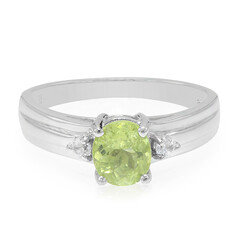Cuprian Tourmaline Silver Ring