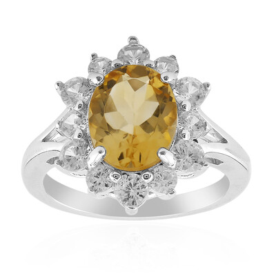 Citrine Silver Ring