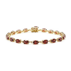 Mozambique Garnet Silver Bracelet