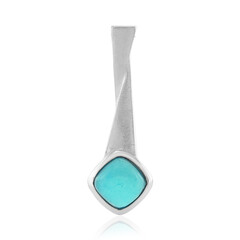 Blue Ethiopian Opal Silver Pendant