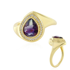 Bi Colour Fluorite Silver Ring