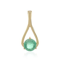 9K Ethiopian Emerald Gold Pendant