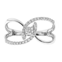 10K SI2 (H) Diamond Gold Ring