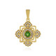 Russian Diopside Silver Pendant