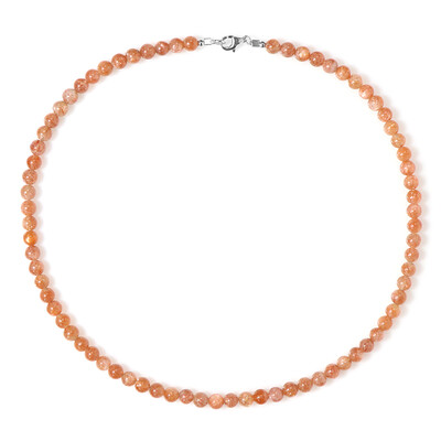 Sunstone Silver Necklace