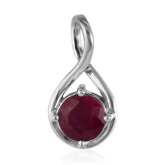 Kenyan Ruby Silver Pendant