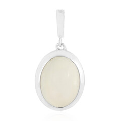 White Moonstone Silver Pendant