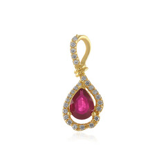 Madagascar Ruby Silver Pendant
