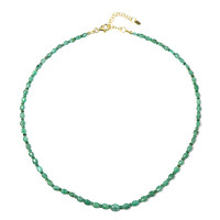 Zambian Emerald Silver Necklace
