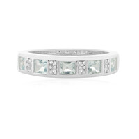 Aquamarine Silver Ring